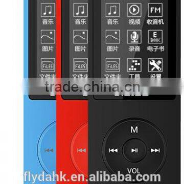 Ultrathin 4gb MP3 Player With voice recorder 1.8 Inch Screen Original RUIZU X02 With FM E-Book Clock Data Mp3 Player.