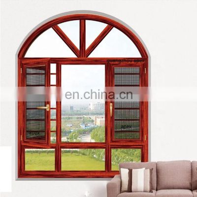 grill design arch window aluminum cladding frame