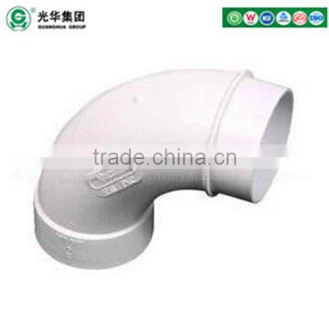 ASTM F2158 STANDARD PVC 90 degree sweep elbow spigot for central vacuum system