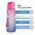 Retractable Simple Small Mouth Sport Drinking Colored Trendy Inspirational Travel Slim Water Bottle