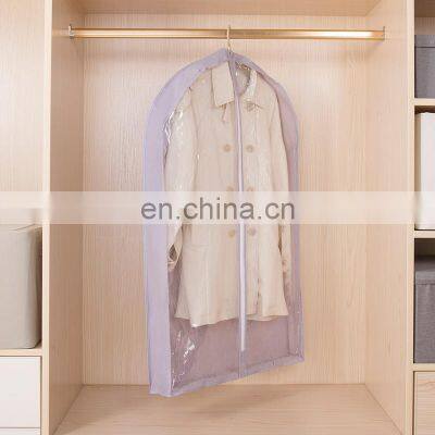 Blue Non Woven Dress Customized Logo Luxury Cover Wedding Gown Clear Suit Custom Garment Bag photo-5