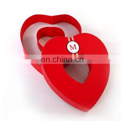 Hot sale chocolate package heart shape special design best for gift chocolate macaroon box