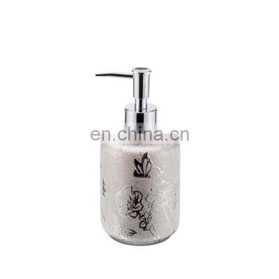 Beautiful Silver Color With Decal Ceramic Bathroom Accessories 6pcs Bathroom Accessories photo-2