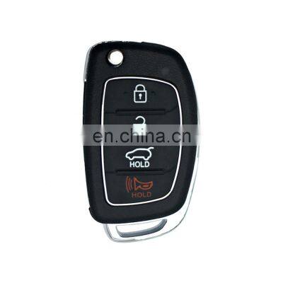 4 Buttons Flip Remote Key Shell Fob Cover Housing Fit For Hyundai i10 i20 i30 i35 i40 Genesis Auto Key