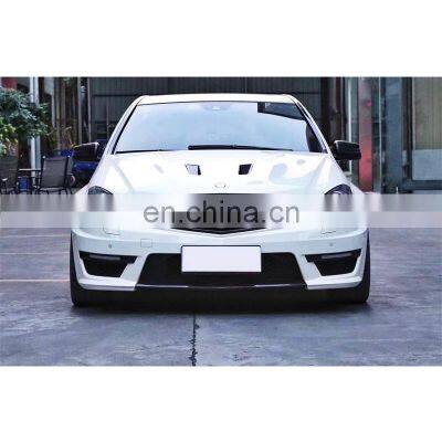 C63 AMG style body kit for W204 include front bumper assembly rear diffuser with tips for Mercedes benz C-class W204 2012-2014