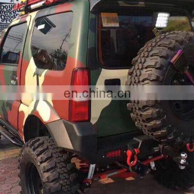 4*4 Hard Rear Bumper With Spare Tire Rack for Suzuki Jimny Car Accessories Rear Bar photo-2