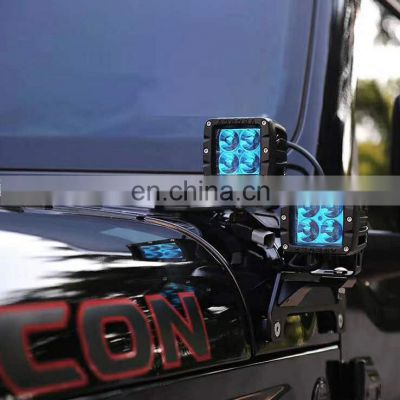 Lamp Holder For Jeep Wrangler JL 18+ Auto Accessories Aluminum A Pillar Light Bracket