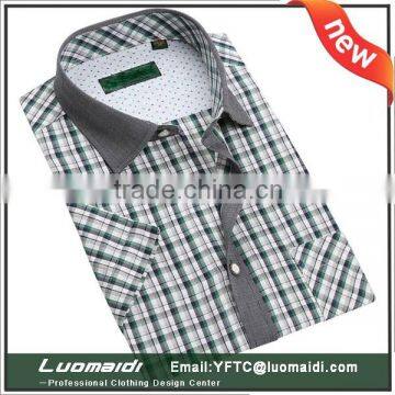 High quality custom men shirts casual/custom man shirts plaids/custom man model shirt with cheap price