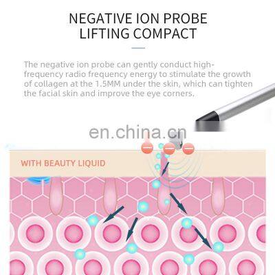 2 IN 1 Negative Ion Facial Deep Cleaning Instrument High Frequency Sonic Cleaning Skin Lifting Rejuvenation Eye Care Machine