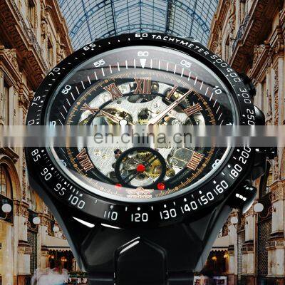 WINNER 432 Gold Fashion Gentlemen Mechanical Automatic Luxury Watch Stainless Steel Waterproof Wristwatches Wholesale Watches photo-4