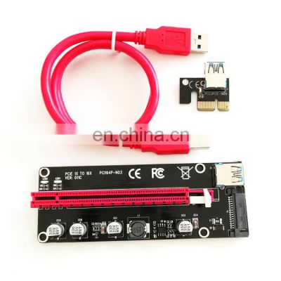 Ver009s Pro Pci-e Riser Extension Cable Plus Upgraded Pcie X16 Usb 3.0 Extension Riser 009s Raiser Pci-e Pci-express