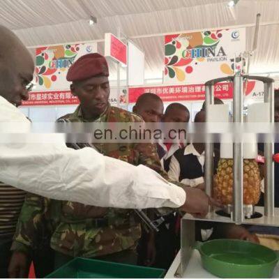 Fresh Manual Pineapple Peeling Machine/ Pineapple Peeler With 304 Stainless Steel Pineapple Cutter/pineapple Cutting Machine