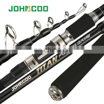 JOHNCOO  Big Game 20-100g Super Hard 2.4M 2.7M Pike Catfish Carbon Telescopic Fishing Rod