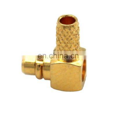 RF Coaxial Connector MMCX Plug Male Right Angel Crimp For RG174 RG316 Cable Connector photo-3