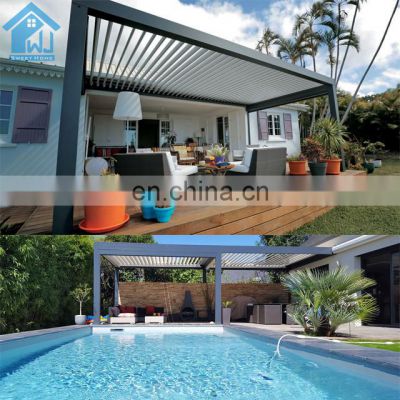 Sunroof Waterproof Patio Automated Outdoor Gazebo Garden Bioclimatic Aluminum Pergola outdoor