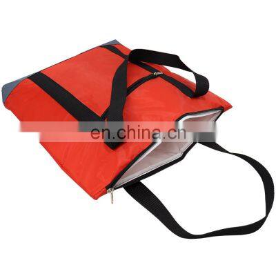 High Quality Custom Zipper Pocket Outdoor Beach Picnic Storage Food Cans Folding Tote Insulated Cooler Shopping Bag