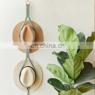 New Arrival Macrame Hat Holder, Boho Hat Hanger Rack, Storage Display New Home Gifts For Women Wholesale photo-2
