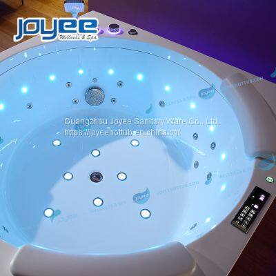JOYEE Cheap On Sale Acrylic Spa 3 Person Circle Indoor Whirlpool Bathtub Massage Bathtub photo-3