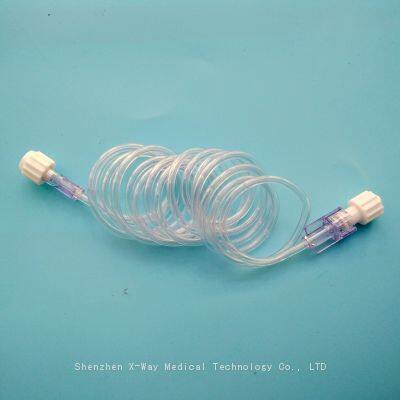 180cm 150cm Extension tube low pressure 330psi for Medrad Stellant Salient injector, MRI CT spiral contrast media infusion connecting tubing