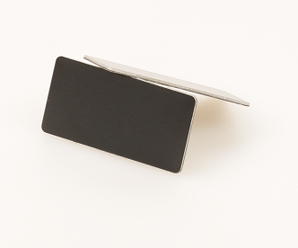 Custom rectangel black anodizing aluminum tag