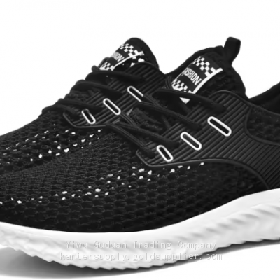 Fashion Mesh Flying Weaving Upper Sports Shoes High Quality Men Running Sneakers Mens Casual Shoes