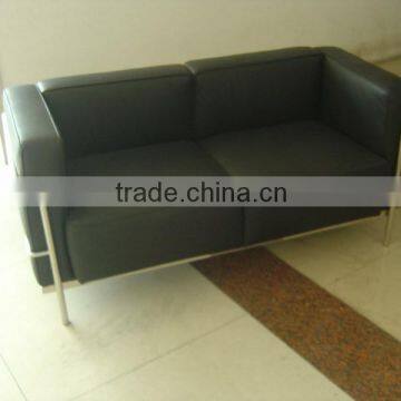 Replica Synthetic Leather Classic French LC3 Two Seater Sofa by Le Corbusier for Living Room photo-2