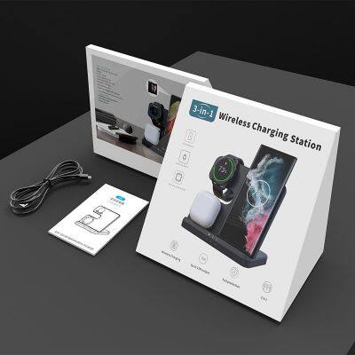 Wholesale 3 in 1 Wireless Charging Station for Galaxy Buds Wireless Charger for Samsung S23