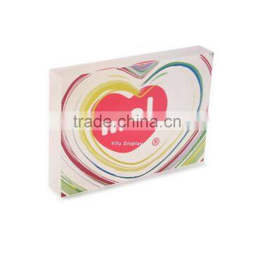 plexiglass logocustom logo sign color glass block