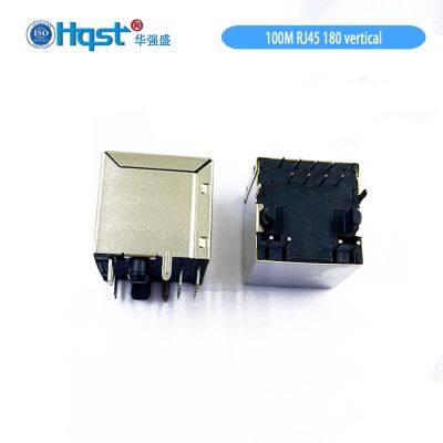 H1152E01A 100M Ethernet Filter 1X1 Port 180 UP Vertical Magjack RJ45 Female Connector 8p8c Cat5 Modular Jack/Socket photo-3