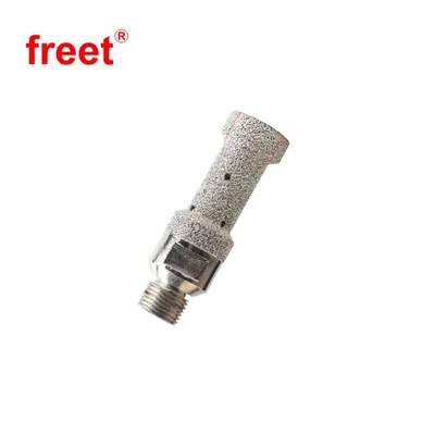 D20*50t 1/2gas Vacuum Brazed Diamond CNC Finger Bits for Granite Marble Quartz photo-3