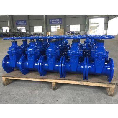 CI DN400 Flanged Gate Valve DIN3352-F4 Ductile Iron GGG40 GGG50 PN10 PN16 photo-5