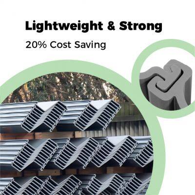 Pieux de feuilles en PVC légers et étanches pour la stabilisation des berges de rivière et les barrières hydrauliques