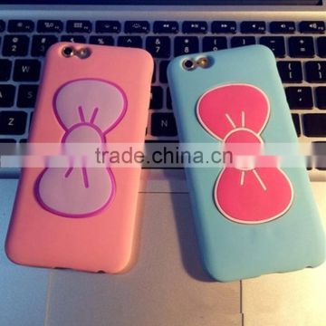 pretty bowknot stand tpu case for iphone 6 6 plus