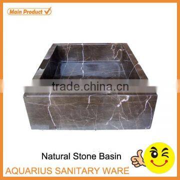 Rectangle Black Synthetic Stone Basin