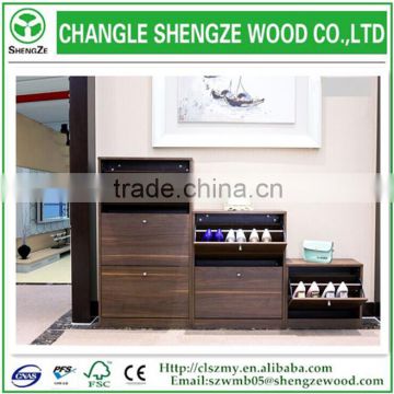 sinple design wooden shoe cabinet drawing