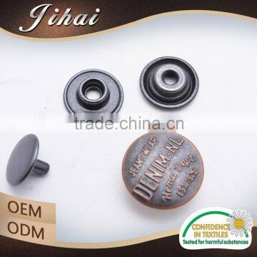 Wholesale Accessories New Fashional Metal Button Snaps For Leather
