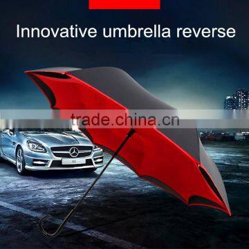 Shenzhen umbrella factory make the reverse umbrella