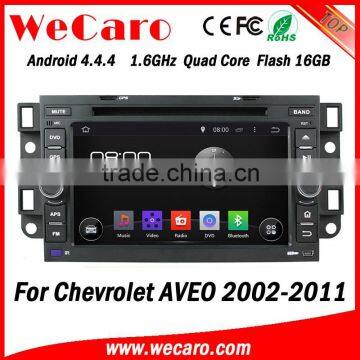 Wecaro WC-CU7011 Android 4.4.4 car multimedia system in dash for chevrolet aveo radio player with usb mp3 stereo GPS 2002 -2011