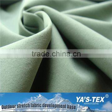 Green Dyed Stretch Woven PU Coated Polyester Bamboo Spandex Fabric