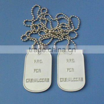 2016 Cheap Promotional 50x30mm Aluminum Metal ID Tag