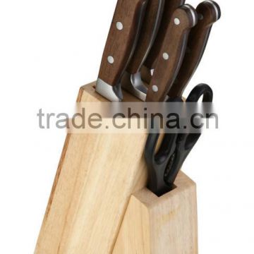 WALNUT HANDLE 7PCS KITCHEN KNIFE SET