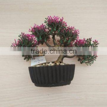 outdoor bonsai rose blossom tree,Plastic potted minidecorative artificial bonsai