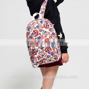 2015 Wholesale Colorful Canvas Bag Girls Backs Bags