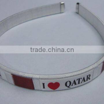 I love QATAR hair jewelry,I love OATAR fans product,promotional fans gift hair hoop