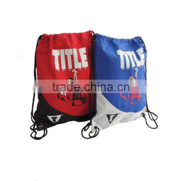 custom your logo promotional ripstop drawstring backpack