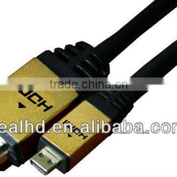 Mini HDMI 24k gold plated Cable 1.4v with ethernet