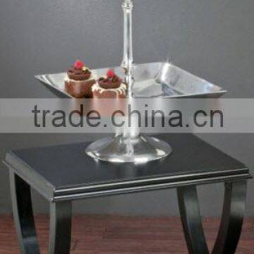 Aluminum heavy 2 tier Cake Stand