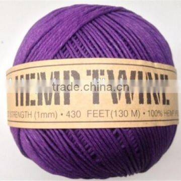 wholesale 1mm nip purple Hemp Twine Cord For Sale
