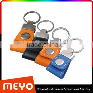 New Products 2015 Innovative Product pu Leather Custom Keychain Metal Keychain photo-6
