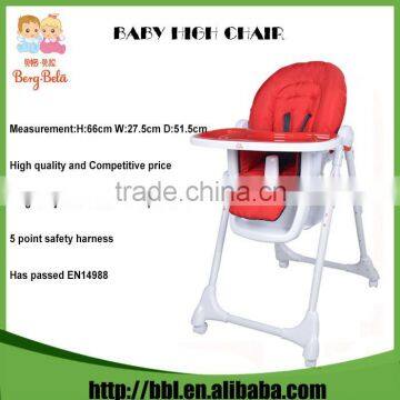 Competitive Price Folding Restaurant Baby Chair Hight Adjustable Portable Dinning PVC High Chair To Toddler Chair photo-5